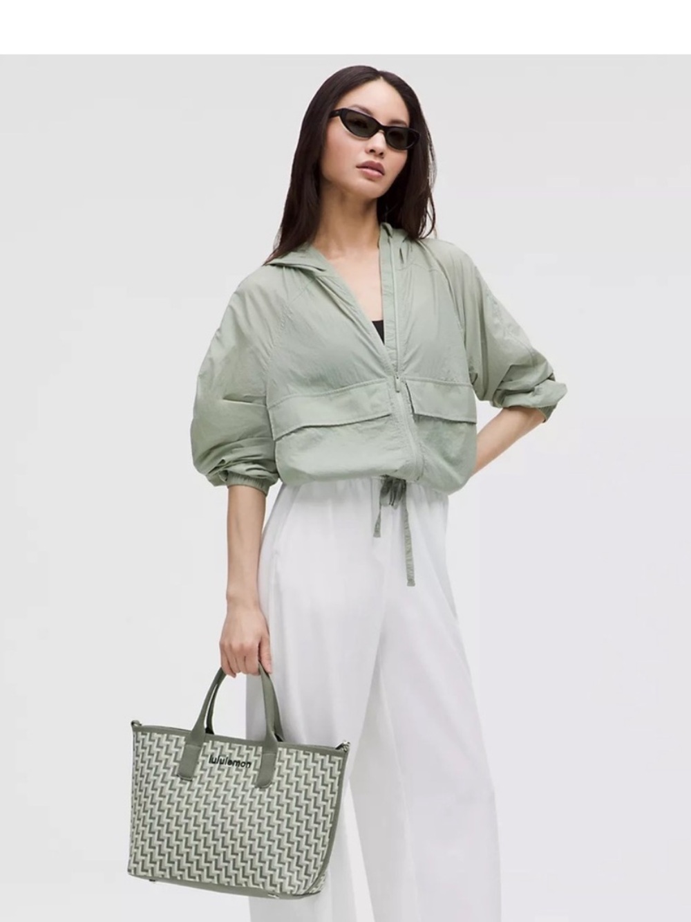 lululemon Classic Knit Small Tote Bag 8L Green Sage